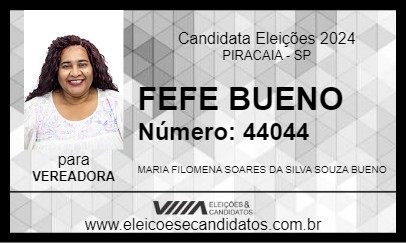 Candidato FEFE BUENO 2024 - PIRACAIA - Eleições