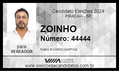 Candidato ZOINHO 2024 - PIRACAIA - Eleições