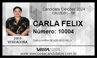 Candidato CARLA FELIX 2024 - CRUZEIRO - Eleições