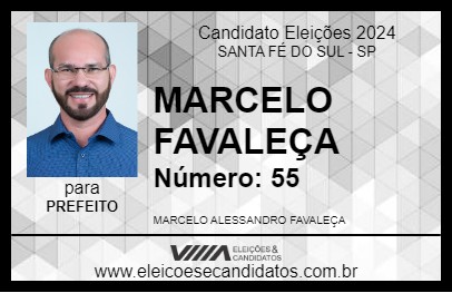 Candidato MARCELO FAVALEÇA 2024 - SANTA FÉ DO SUL - Eleições