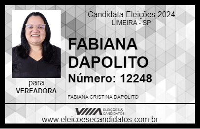 Candidato FABIANA DAPOLITO 2024 - LIMEIRA - Eleições