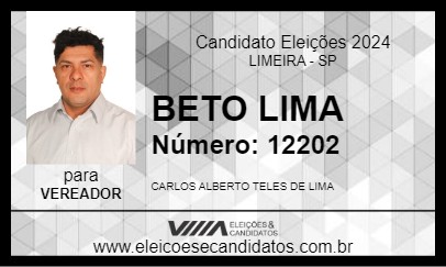 Candidato BETO LIMA 2024 - LIMEIRA - Eleições