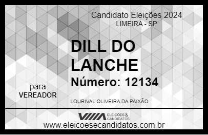 Candidato DILL DO LANCHE 2024 - LIMEIRA - Eleições