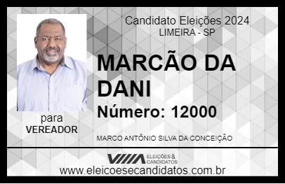 Candidato MARCÃO DA DANI 2024 - LIMEIRA - Eleições