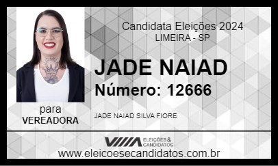 Candidato JADE NAIAD 2024 - LIMEIRA - Eleições