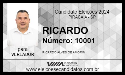 Candidato RICARDO 2024 - PIRACAIA - Eleições