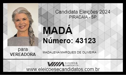 Candidato MADÁ 2024 - PIRACAIA - Eleições