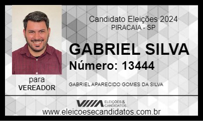 Candidato GABRIEL SILVA 2024 - PIRACAIA - Eleições