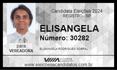 Candidato ELISANGELA 2024 - REGISTRO - Eleições