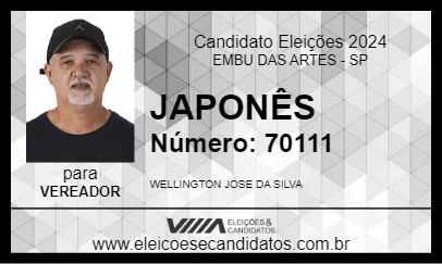 Candidato JAPONÊS 2024 - EMBU DAS ARTES - Eleições