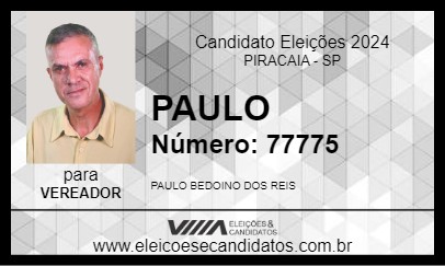 Candidato PAULO 2024 - PIRACAIA - Eleições