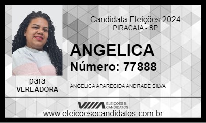 Candidato ANGELICA 2024 - PIRACAIA - Eleições