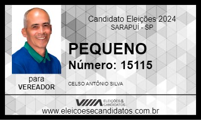 Candidato PEQUENO 2024 - SARAPUÍ - Eleições