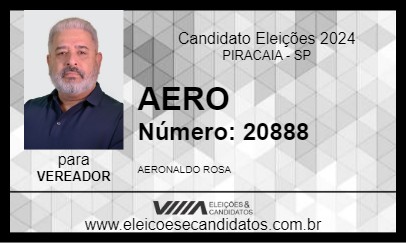 Candidato AERO 2024 - PIRACAIA - Eleições