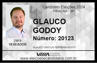 Candidato GLAUCO GODOY 2024 - PIRACAIA - Eleições