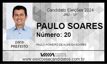 Candidato PAULO SOARES 2024 - JAÚ - Eleições