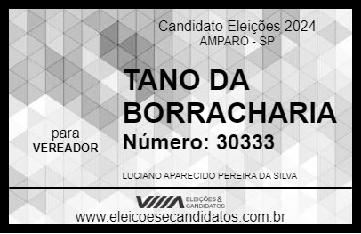 Candidato TANO DA BORRACHARIA 2024 - AMPARO - Eleições