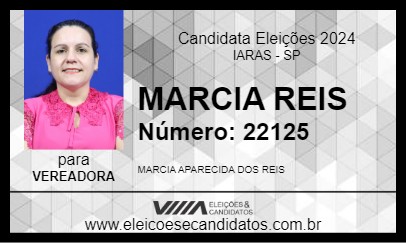 Candidato MARCIA REIS 2024 - IARAS - Eleições