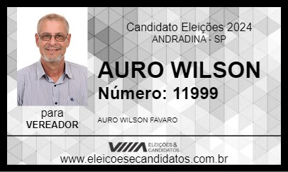 Candidato AURO FAVARO 2024 - ANDRADINA - Eleições