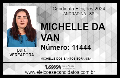 Candidato MICHELLE DA VAN 2024 - ANDRADINA - Eleições