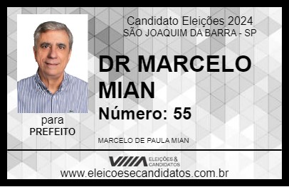 Candidato DR MARCELO MIAN 2024 - SÃO JOAQUIM DA BARRA - Eleições