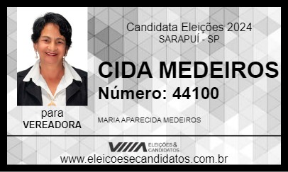 Candidato CIDA MEDEIROS 2024 - SARAPUÍ - Eleições