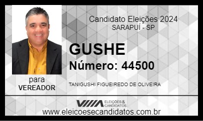 Candidato GUSHE 2024 - SARAPUÍ - Eleições