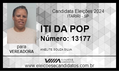 Candidato ITI DA POP 2024 - ITARIRI - Eleições