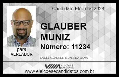 Candidato GLAUBER MUNIZ 2024 - PERUÍBE - Eleições