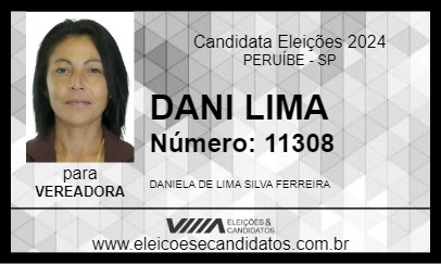 Candidato DANI LIMA 2024 - PERUÍBE - Eleições