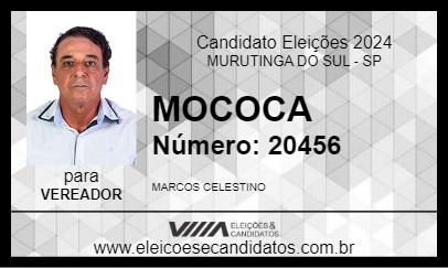 Candidato MOCOCA 2024 - MURUTINGA DO SUL - Eleições