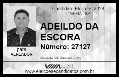 Candidato ADEILDO DA ESCORA 2024 - LIMEIRA - Eleições