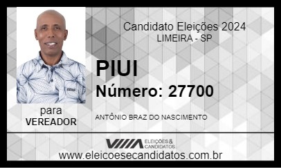 Candidato PIUI 2024 - LIMEIRA - Eleições