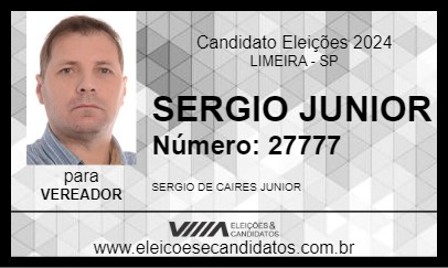 Candidato SERGIO JUNIOR 2024 - LIMEIRA - Eleições