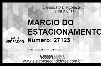 Candidato MARCIO DO ESTACIONAMENTO 2024 - LIMEIRA - Eleições