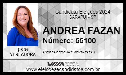 Candidato ANDREA FAZAN 2024 - SARAPUÍ - Eleições