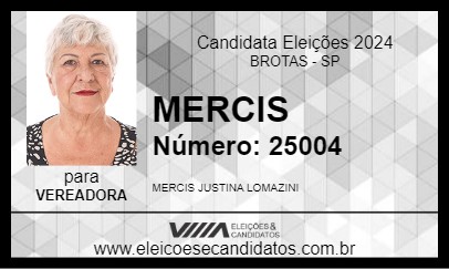 Candidato MERCIS 2024 - BROTAS - Eleições