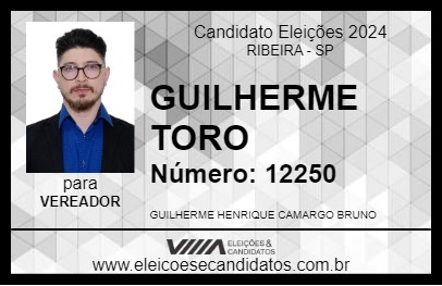 Candidato GUILHERME TORO 2024 - RIBEIRA - Eleições