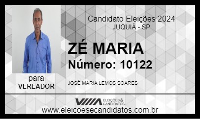 Candidato ZÉ MARIA 2024 - JUQUIÁ - Eleições