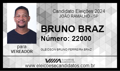 Candidato BRUNO BRAZ 2024 - JOÃO RAMALHO - Eleições