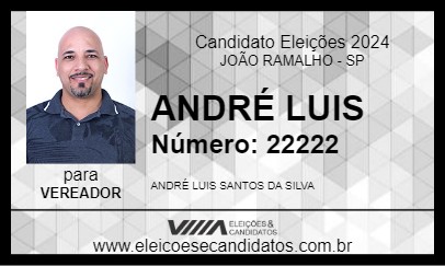 Candidato ANDRÉ LUIS 2024 - JOÃO RAMALHO - Eleições