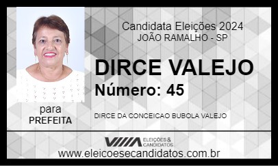 Candidato DIRCE VALEJO 2024 - JOÃO RAMALHO - Eleições