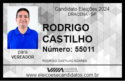 Candidato RODRIGO CASTILHO 2024 - DRACENA - Eleições