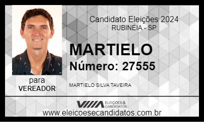 Candidato MARTIELO 2024 - RUBINÉIA - Eleições