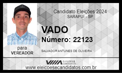 Candidato VADO 2024 - SARAPUÍ - Eleições