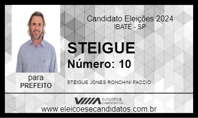 Candidato STEIGUE 2024 - IBATÉ - Eleições