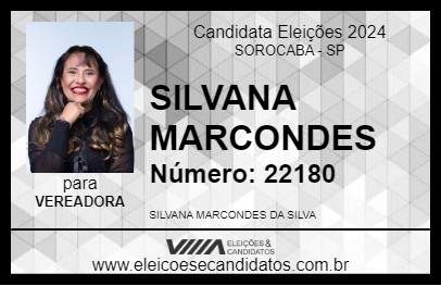 Candidato SILVANA MARCONDES 2024 - SOROCABA - Eleições