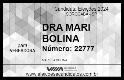 Candidato DRA MARI BOLINA 2024 - SOROCABA - Eleições