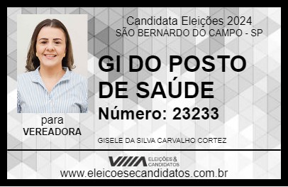 Candidato GISELE CORTEZ 2024 - SÃO BERNARDO DO CAMPO - Eleições