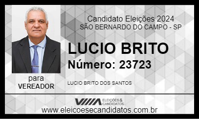 Candidato LUCIO BRITO 2024 - SÃO BERNARDO DO CAMPO - Eleições